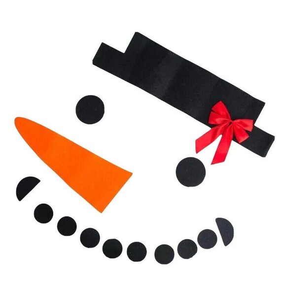 Christmas Snowman Felt Garage Door Decoration Kit - Picture 2 of 5